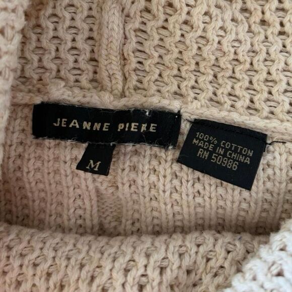 Vintage Jeanne Pierre Women's Cowl Neck Knit Sweater - Picture 3 of 6